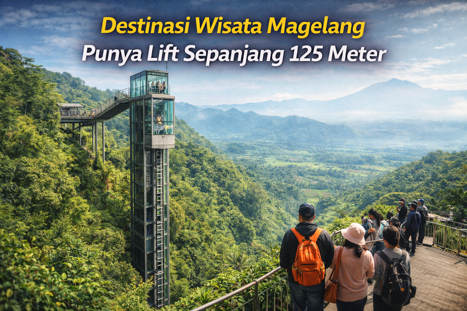 Destinasi Wisata Magelang Punya Lift Sepanjang 125 Meter