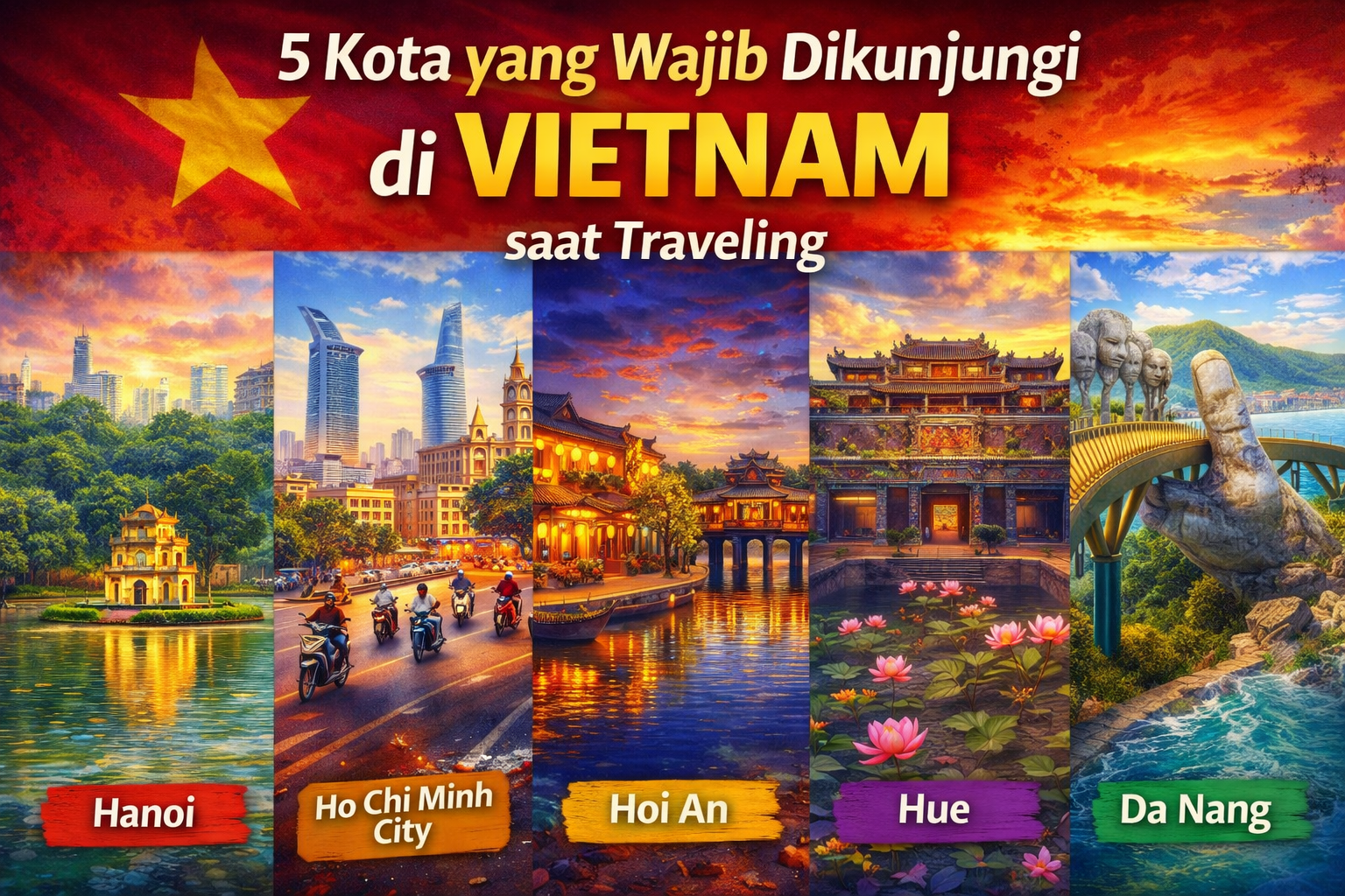 5 Kota yang Wajib Dikunjungi di Vietnam saat Traveling